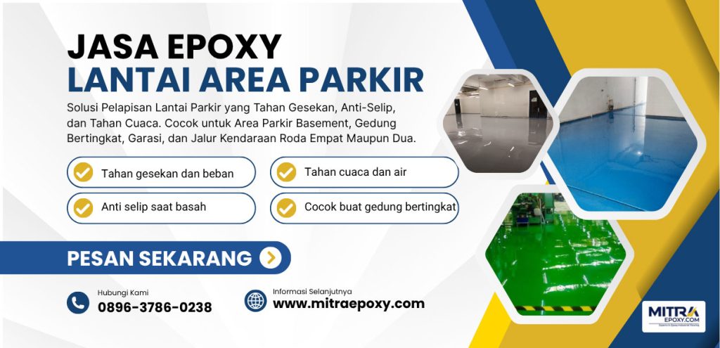jasa epoxy lantai area parkir by mitra epoxy